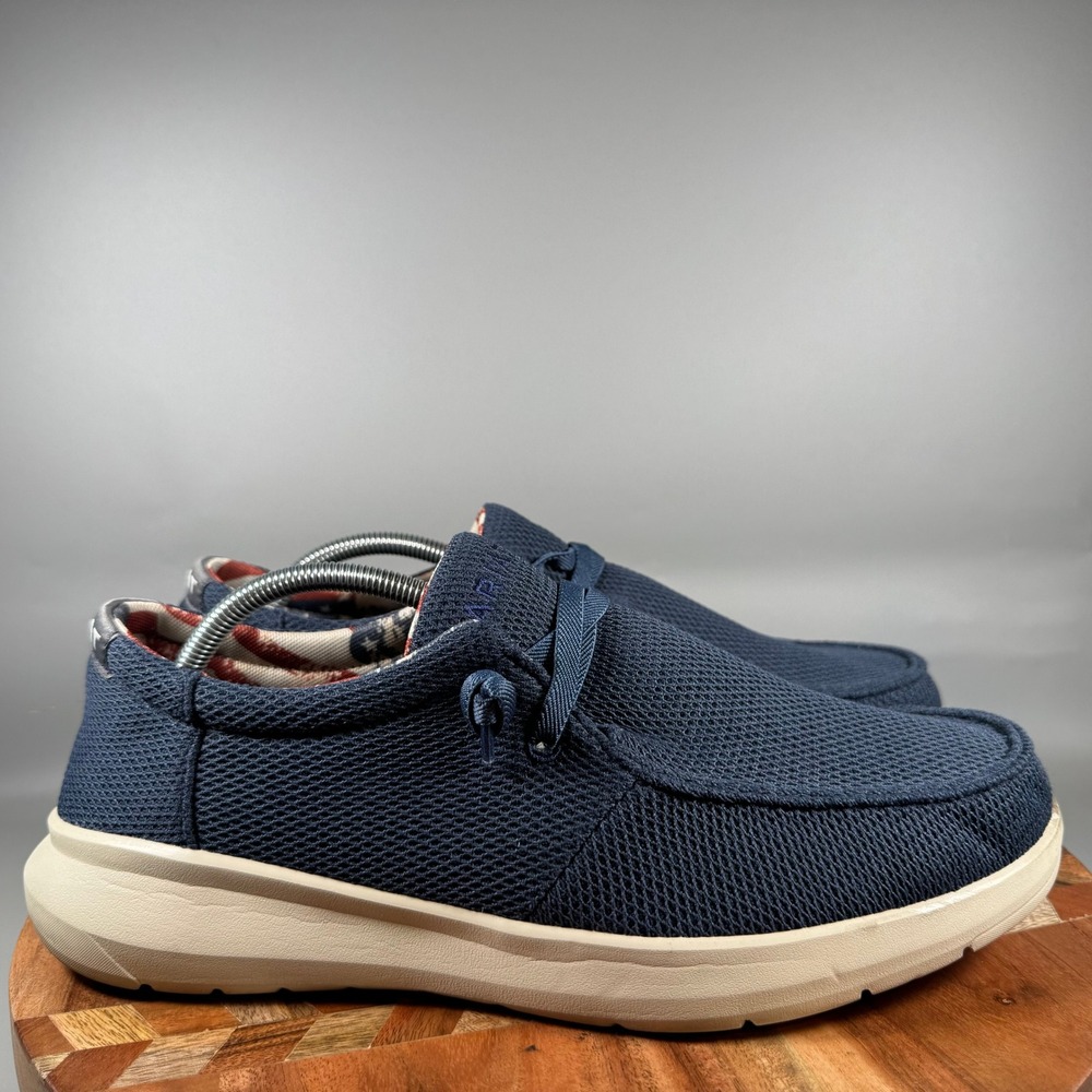 Ariat Hilo Mens Navy Blue Mesh Patriotic Flag Slip On Loafers 10061333 Size 11 D